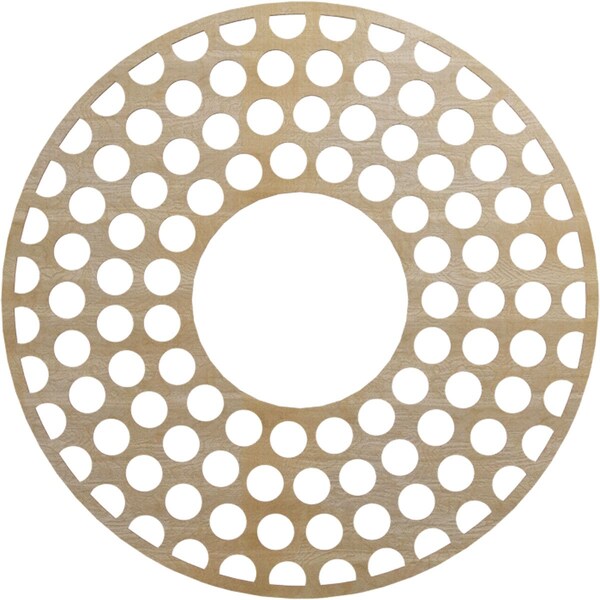 Ekena Millwork Fink Wood Fretwork Pierced Ceiling Medallion, Hickory, 38"OD x 13 3/4"ID x 3/8"T CMWP38X38X0375FFHI - main